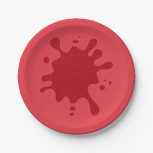Custom Spritzer Tomato Red Party Teller