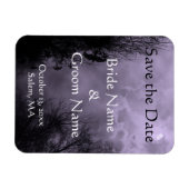 Custom Spuk Sky Lila Mist Save the Date Magnet (Horizontal)
