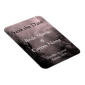 Custom Spuk Sky Red Mist Save the Date Magnet (Rechte Seite)