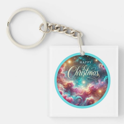 Custom Square Schlüsselanhänger - Stilvoll (Vorderseite)