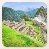 Custom Square Untersetzer Machu Picchu (Vorderseite)