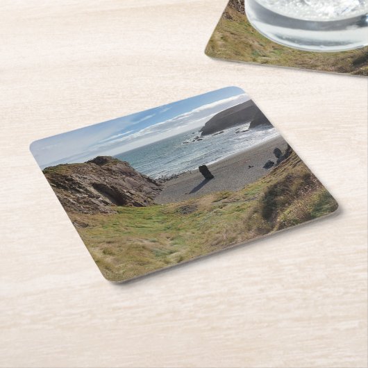 Custom Square Untersetzer Tra Na Bo Beach (angewinkelt)