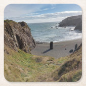 Custom Square Untersetzer Tra Na Bo Beach (Vorderseite)