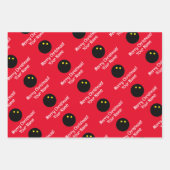 Custom Squash Kugel Weihnachtsverpackung Papierblä Geschenkpapier Set (Vorderseite 2)