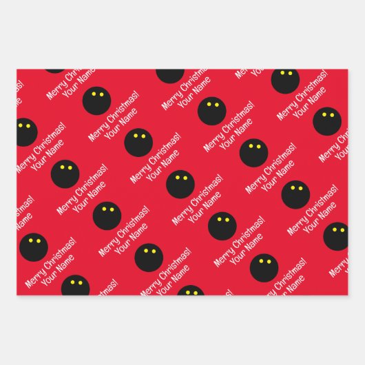 Custom Squash Kugel Weihnachtsverpackung Papierblä Geschenkpapier Set (Vorderseite 2)