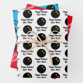 Custom Squash Kugel Weihnachtsverpackung Papierblä Geschenkpapier Set (Beispiel)