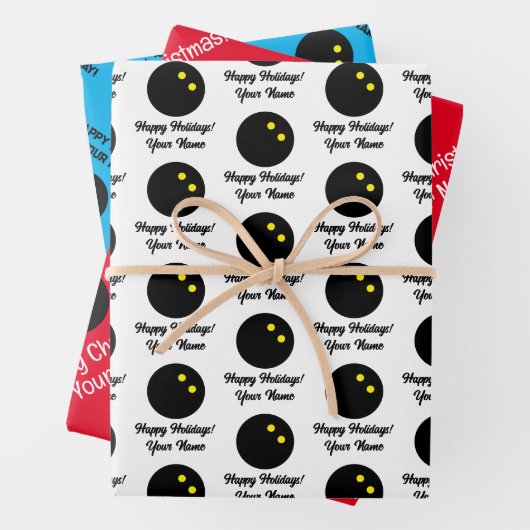 Custom Squash Kugel Weihnachtsverpackung Papierblä Geschenkpapier Set (Beispiel)