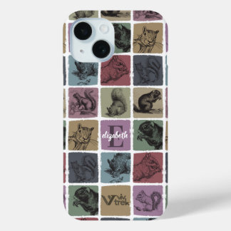 Custom Squirrel Name Initial Retro Personal Gift Case-Mate iPhone Hülle