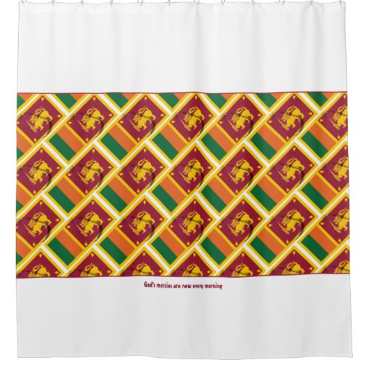 Custom SRI LANKA Duschvorhang (Vorderseite)