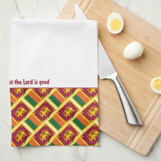 Custom SRI LANKA Küchentücher (Viertel Falte)