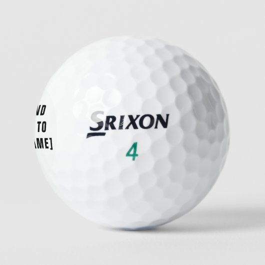 Custom Srixon Soft Feel Golf Balls - Personalisier Golfball (Logo)