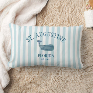 Custom St Augustine Florida Est Beach Whale Lendenkissen