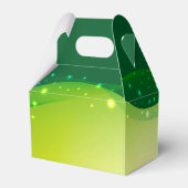 Custom St. Patrick's Day Cool Green Sparkle Party Geschenkschachtel (Rückseite)