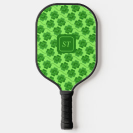 Custom St Patrick's Day Kleeblatt Green Clover Pickleball Schläger