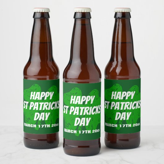 Custom St Patricks Day Party Flaschenmarken Bierflaschenetikett (Flaschen)