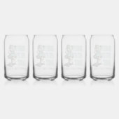 Custom St Patrick's Day Pinup Girl mit Kleeblatt Dosenglas (Hinten)