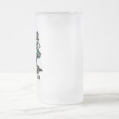 Custom St Patrick's Day Pinup Girl mit Kleeblatt Mattglas Bierglas (Mittel)