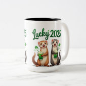 "Custom St. Patrick's Day Tasse - Feiern Sie mit z (VorderseiteRechts)