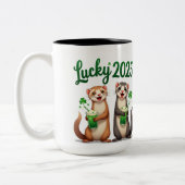 "Custom St. Patrick's Day Tasse - Feiern Sie mit z (Links)