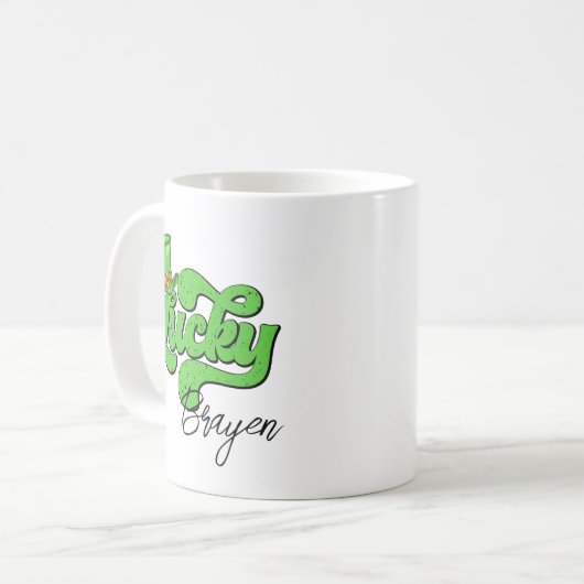 Custom St. Patrick's Day Tasse - Irish Coffee Cup (Vorderseite Links)