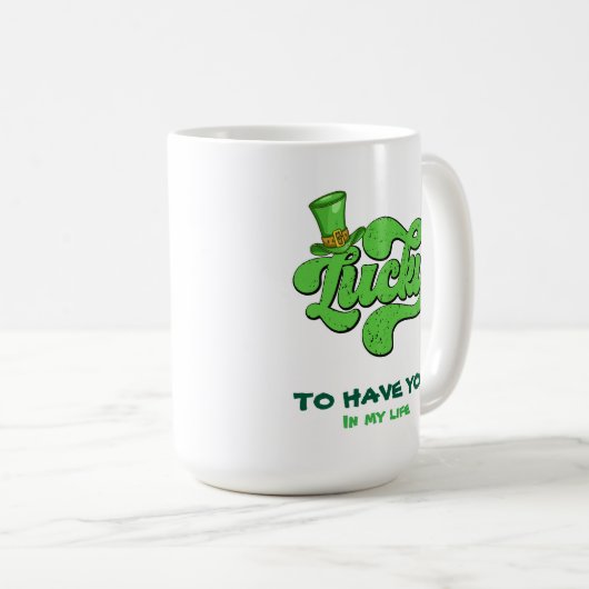 Custom St. Patrick's Day Tasse - Irish Coffee Cup (VorderseiteRechts)