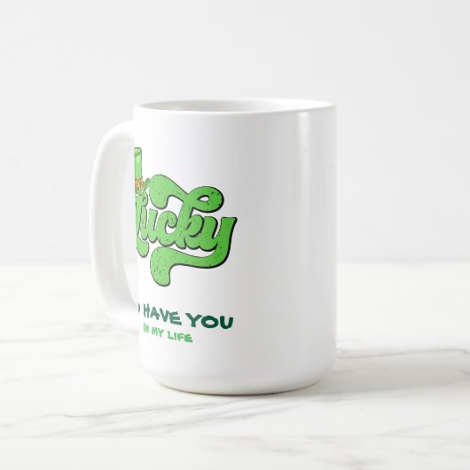 Custom St. Patrick's Day Tasse - Irish Coffee Cup (Vorderseite Links)