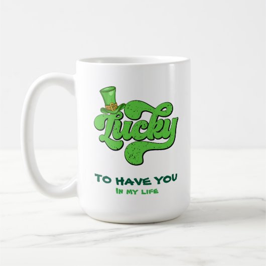 Custom St. Patrick's Day Tasse - Irish Coffee Cup (Links)