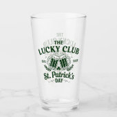 Custom St. Patrick's Day "The Lucky Club" Logo Glas (Vorderseite)