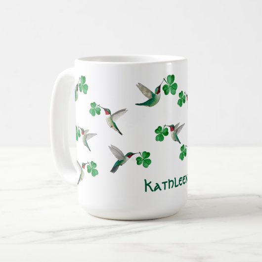 Custom St. Patrick's Kaffeetasse (Vorderseite Links)