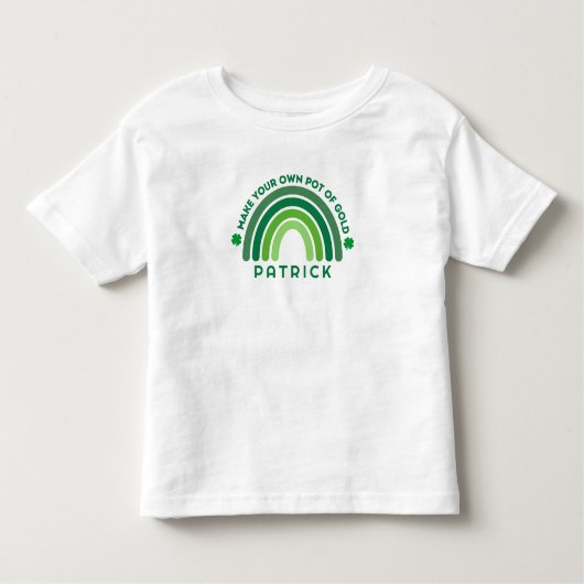 Custom St. Patrick's machen Ihren eigenen Pot of G Kleinkind T-shirt (Vorderseite)