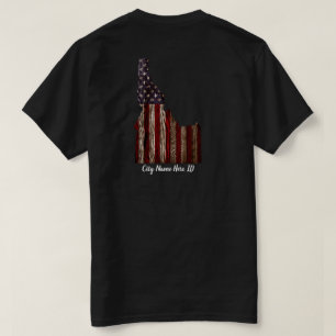 CUSTOM - STADTNAME - IDAHO PATRIOT BURNT HOLZ CLR T-Shirt