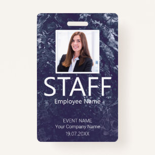 Custom Staff Event Blue Abzeichen Ausweis