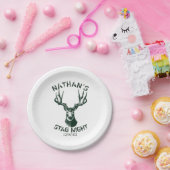 Custom Stag Night Antlers Pappteller (Party)