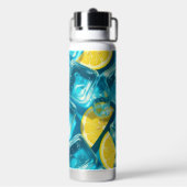 Custom Stainless Steel Water Bottle Ice Lemon  Trinkflasche (Hinten)