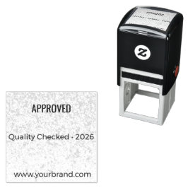 Custom Stamp Self Inking Approved Branding Tool Permastempel