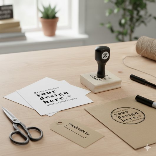 Custom Stamp Your Design Upload 2.5" Gummistempel