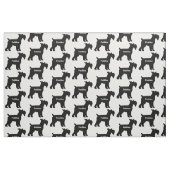 Custom Standard Schnauzer Dog Silhouette Stoff (Fat Quarter (45,7 x 55,9 cm))