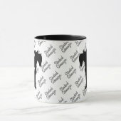 CUSTOM Standard Schnauzer Dog Silhouette Tasse (Zentrum)