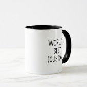 Custom Star Face World's Best Funny Office Geschen Tasse (VorderseiteRechts)