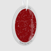 Custom Star Map - Akryllische Weihnachtsdekoration Ornament (Vorderseite)