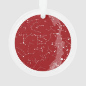 Custom Star Map - Akryllische Weihnachtsdekoration Ornament (Rückseite)
