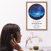 Custom Star Map Poster - Jahrestag, Hochzeitstag