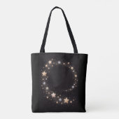 Custom Star Spiral Initials Gift Tote Bag Tasche (Rückseite)