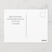 Custom Star Weihnachtsfeiertage Danke Postcard Postkarte (Rückseite)