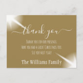 Custom Star Weihnachtsfeiertage Danke Postcard Postkarte (Vorderseite)