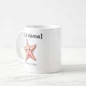 Custom Starfish Mug – You Are My Star Kaffeetasse (Vorderseite Links)