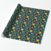 Custom Starry Weihnachtsschmuck Geschenkpapier (Ungerollt)