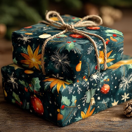 Custom Starry Weihnachtsschmuck Geschenkpapier