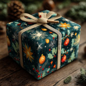 Custom Starry Weihnachtsschmuck Geschenkpapier