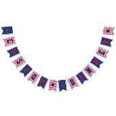 Custom Stars Streifen 4. Juli Patriotic Banner (Alle)